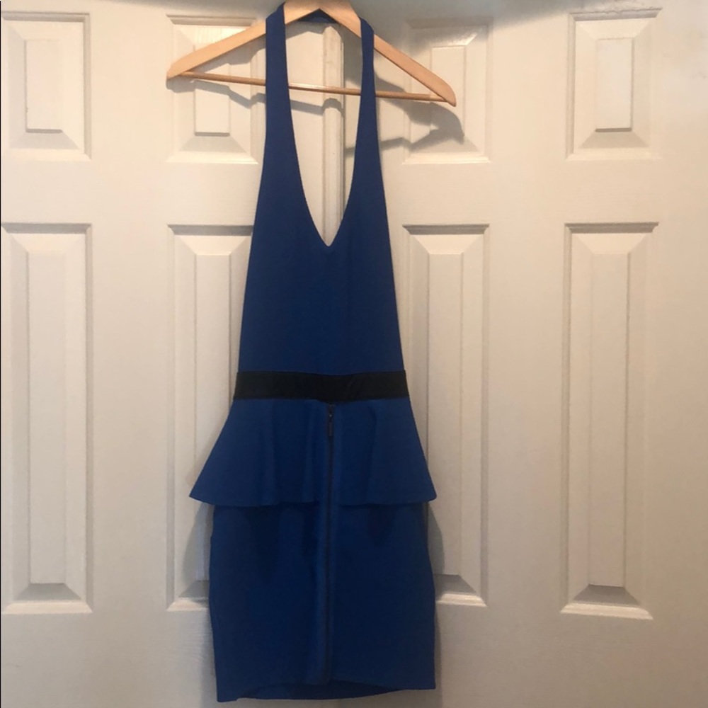 Blue Bebe Peplum Dress 🧩💎